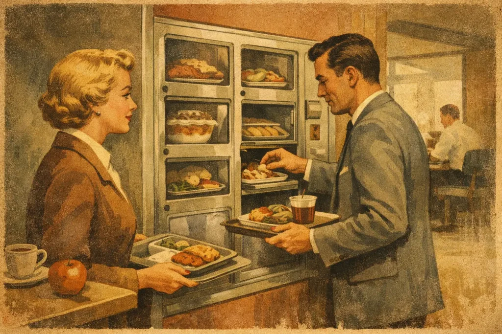 Mahlzeitenautomat für Berufstätige nutzen