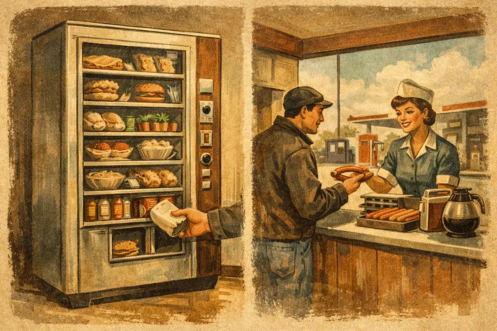 Speisenautomat oder Tankstellensnack - was zählt?