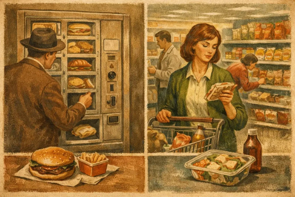 Automatengericht oder Supermarkt-Snack: Was passt?